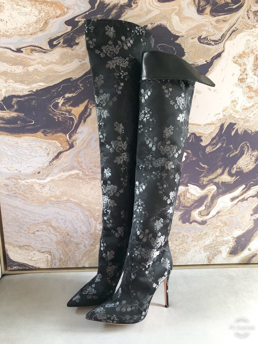 Gianvito Rossi Rennes Over The Knee Floral Print Boots