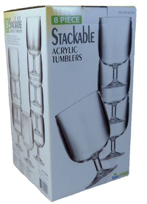 8 Stück stapelbare Acryl Zahlen, BPA frei