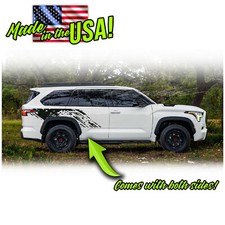 Side Mud Splash Racing Stripes Fits Trd Base 2023 Up Toyota Sequoia