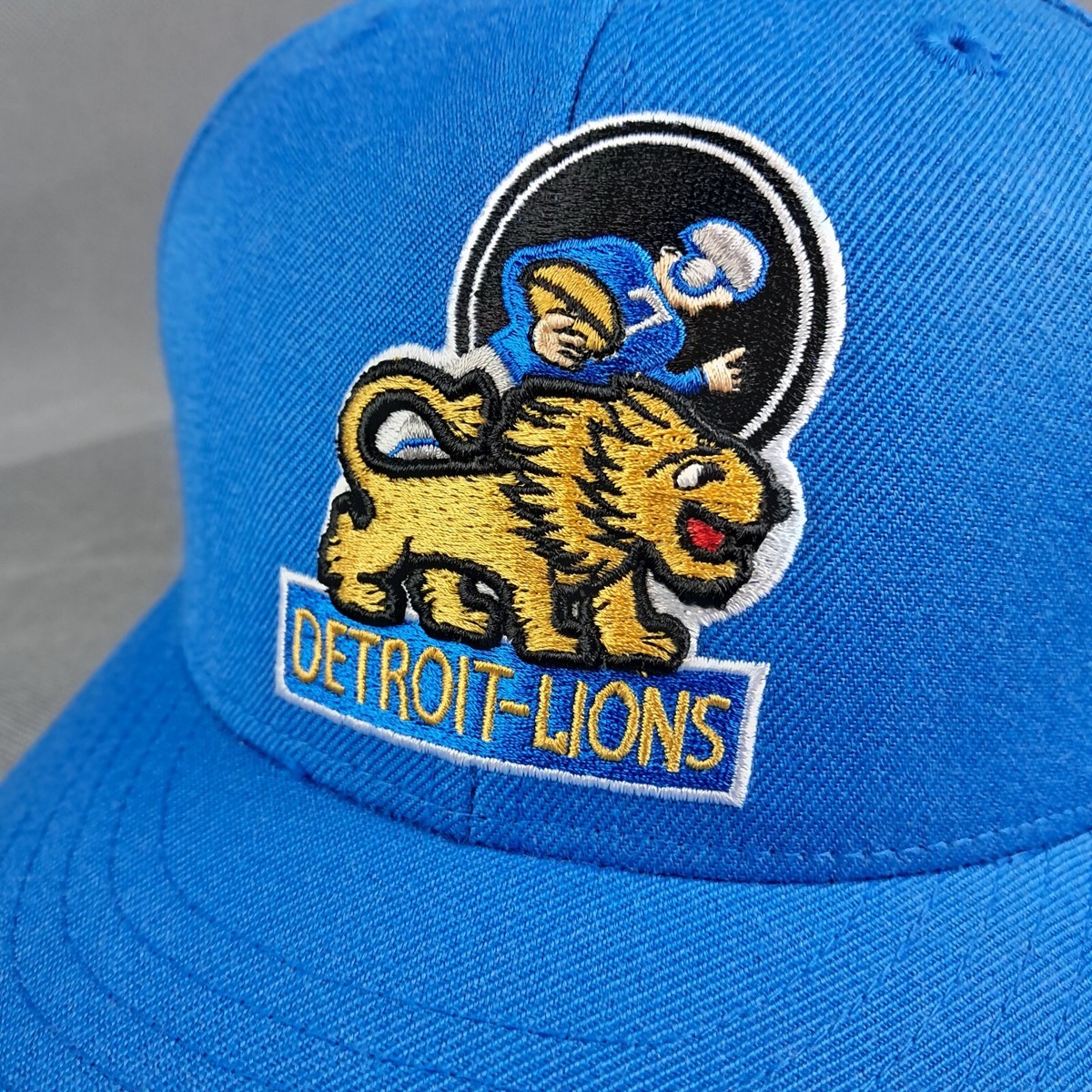 Detroit Lions Mitchell & Ness Wool Fitted Cap 7 1/8