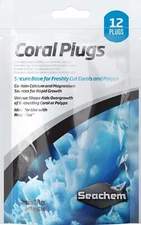 Seachem Coral Plugs Secure Base for Freshly Cut Corals and Polyps, 12 pack*