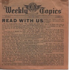 Weekly Topics - Los Angeles Railway - July 25, 1943 - Small Weekly Newspaper
