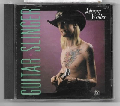 JOHNNY WINTER - Guitar Slinger (Electric Blues) / Album CD de 1984 en TBE - Photo 1/2