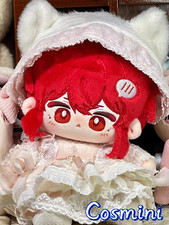 Genshin Impact Diluc Plush Doll 20cm Stuffed Dress up Toy Gift Anime