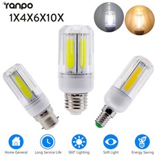 1x 10x LED COB Corn Light 12W 16W Filament Decor Bulb 220v E14 E27 High Power