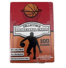 Basketball Trading Collector Cards 100ct Assorted Players Box Set Mighty Mojo