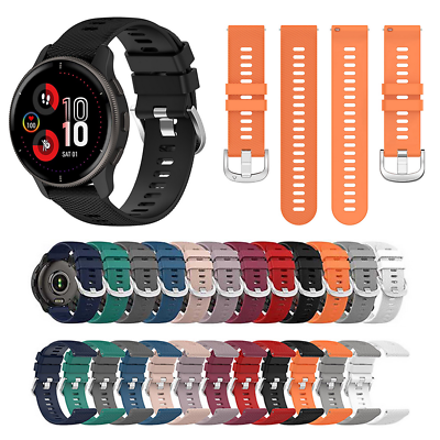 Silikon-Armband Mit Schnellverschluss Für Garmin Forerunner 245 Music & Venu Serie – Viele Farben