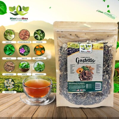 Gastritis Compuesto Herbal 4 Onzas - HierbasMex Gastritis Herbal Compound