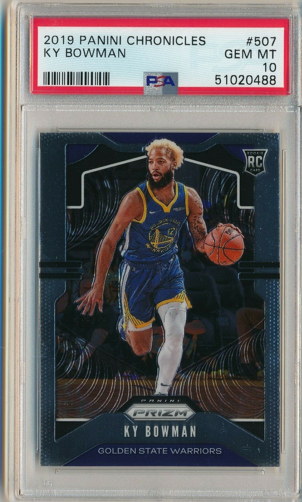2019 PANINI CHRONICLES PRIZM KY BOWMAN #507 RC PSA 10 GEM MINT ROOKIE