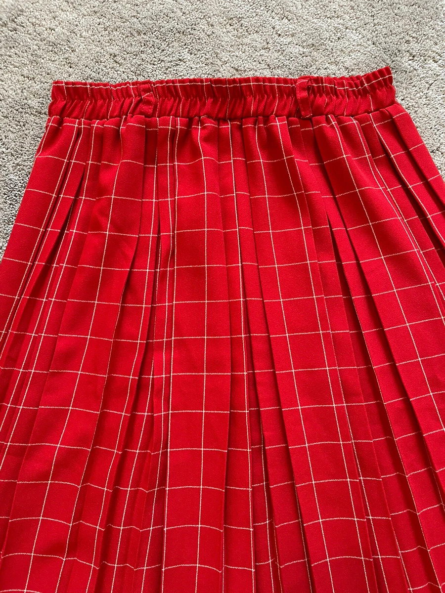 Pleated midi top skirt size 20