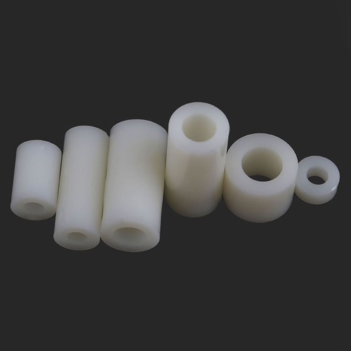 Nylon Spacers Standoff M3 M4 M5 M6 M8 White Plastic Washer ABS Round Tube - Picture 4 of 5