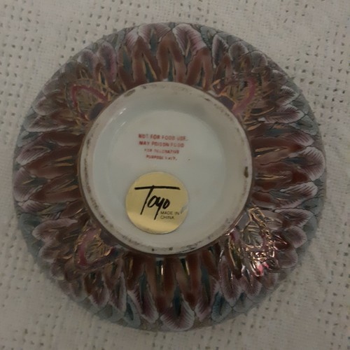 Toyo Handpainted Decorative Ceramic Porcelain Bowl 6in x 2.5in - Picture 4 of 4