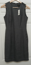 Banana republic womens size 0 gray work office sheath dress $138 Minimalist