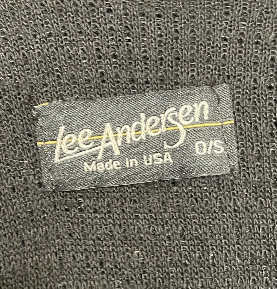 Poncho Lee Andersen Negro Capa Envolvente Tejido OS S M L XL Suéter Bolsillos Foto 2 de 4