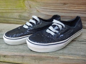vans shiny shoes