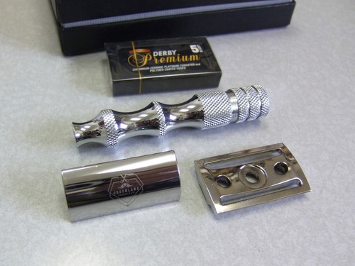 NOS Greenland Barber & Co. Double Edge Safety Razor Gift Set in Box - NICE - Picture 6 of 10