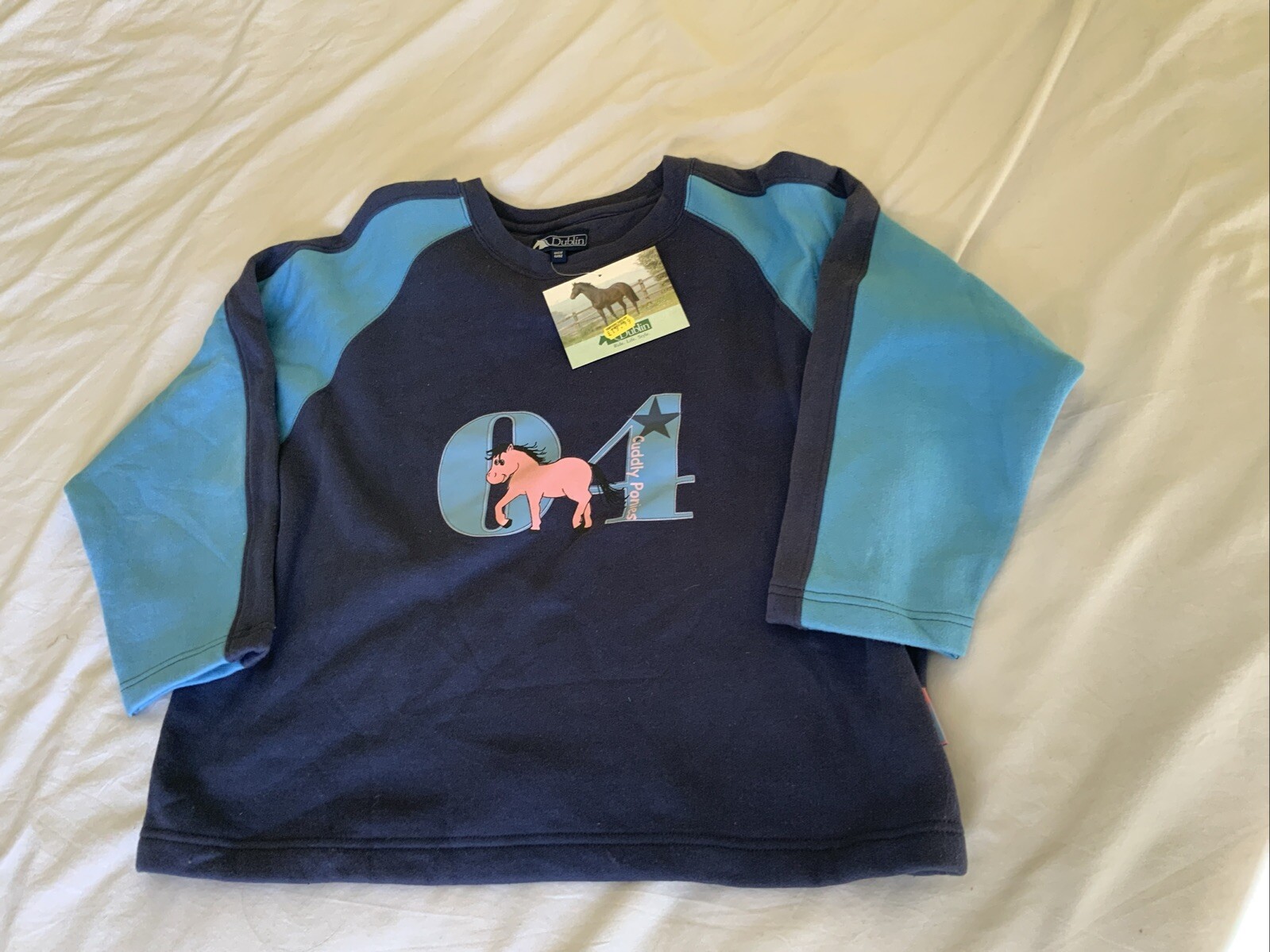 PONY DUBLIN CUDDLY PONIES STARS MAGLIA FELPA EQUITAZIONE BAMBINI BAMBINI 12