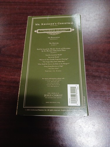 Mr. Krueger's Christmas 25th Anniversary Edition VHS Jimmy Stewart Mormon Tabern - Picture 3 of 5