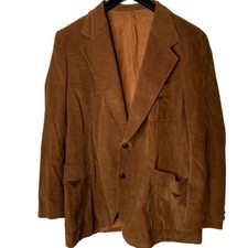 Vintage 70s 80s Union Made Cowboy Western Lee Corduroy brown blazer jacket size