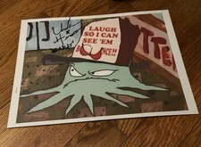 SIGNED Unknown Hinson Early Squid Collectible Glossy Print Funny Trucker Hat
