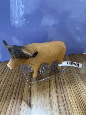 Animal Highland Bull Cow Terra by Battat PVC Figure New
