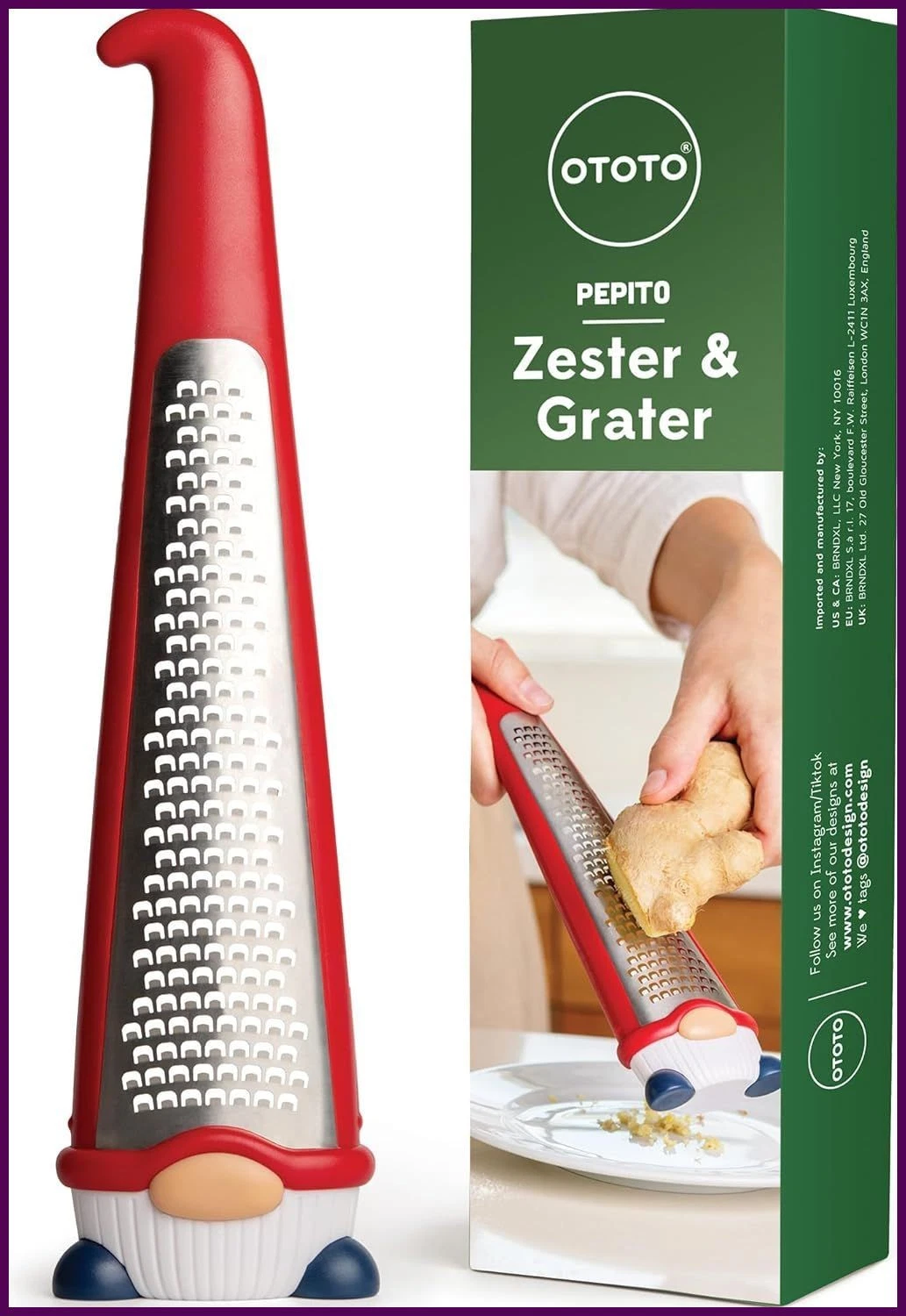 OTOTO Grater - Stainless Steel, BPA Free, Dishwasher Safe, Fun Kitchen...
