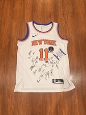 New York Knicks Team Signed Autographed Jersey NBA Beckett COA Size L New