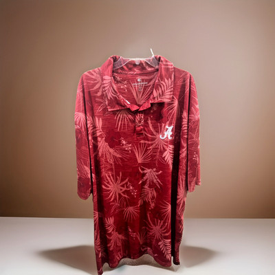 Alabama Crimson Tide Hawaiian Shirt Big Tall Colosseum Men's 4XL Bama Tuscaloosa