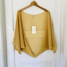 Sheer Shrug Marigold Yellow NWT Formal Evening Wedding Party Bridesmaid Prom