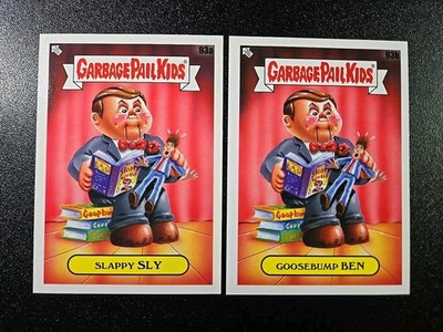 Goosebumps R.L. Stine Slappy the Dummy Spoof Garbage Pail Kids 2 Card Set