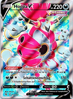Hoopa V Ultra Rare Fusions Angriff 253 deutsch Pokemon Karte