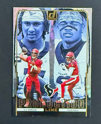 Panini 2024 Donruss Production Line C.J. Stroud/Tank Dell Texans #7