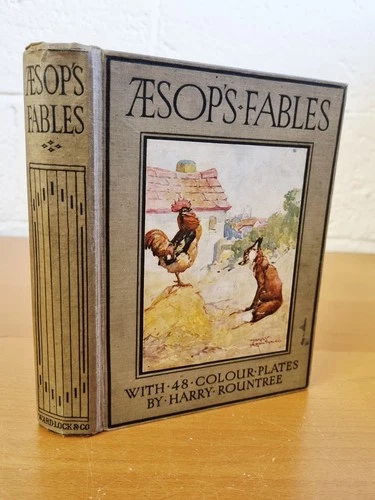 AESOP'S FABLES with 48 Colour plates by Harry Rountree - 1920s - Ward Lock