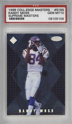 Randy Moss /5000 Rookie Supreme Master PSA 10 1998 Collectors Edge Masters POP 8