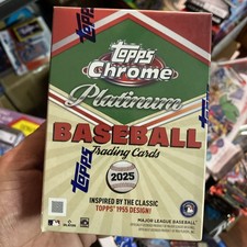 Topps 2025 Chrome Platinum MLB Baseball Trading Cards Sealed Box - 32 Cards