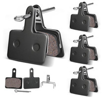 4 Pairs MTB Disc Brake Pads Resin  Semi-Metallic Quiet W/ Install Kit E-Bike