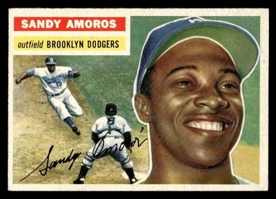 1956 Topps Baseball #42 Sandy Amoros EX *o1