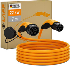 MOBILITY Cavo Di Ricarica per Veicoli Elettrici Di Tipo 2-22Kw, 32A, Trifase, Ca