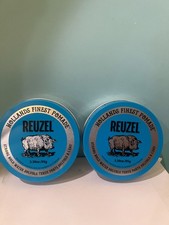 2 Reuzel Blue Strong Hold Water Soluble Pomade 3.38oz New Sealed Authentic
