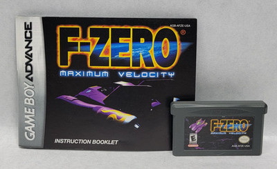 F-ZERO Maximum Velocity - Gameboy Advance GBA - Game Cart & Manual