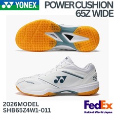YONEX Badminton shoes POWER CUSHION 65Z WIDE WHITE SHB65Z4W1-011 2026 NEW