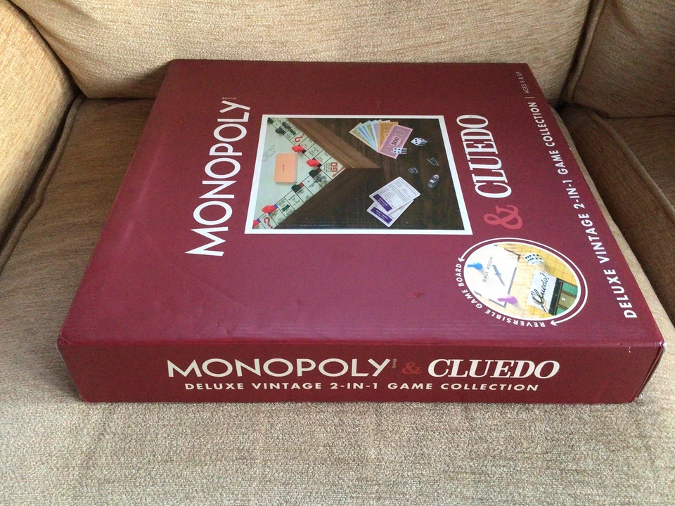 Monopoly & Cluedo Deluxe Vintage 2-in-1 Game Collection New Sealed. Please Read - Image 4 of 4