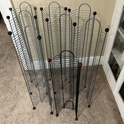 Retro DVD Storage Rack Collection Of 7 Metal Towers - Holds Over 350+ DVD Cases!
