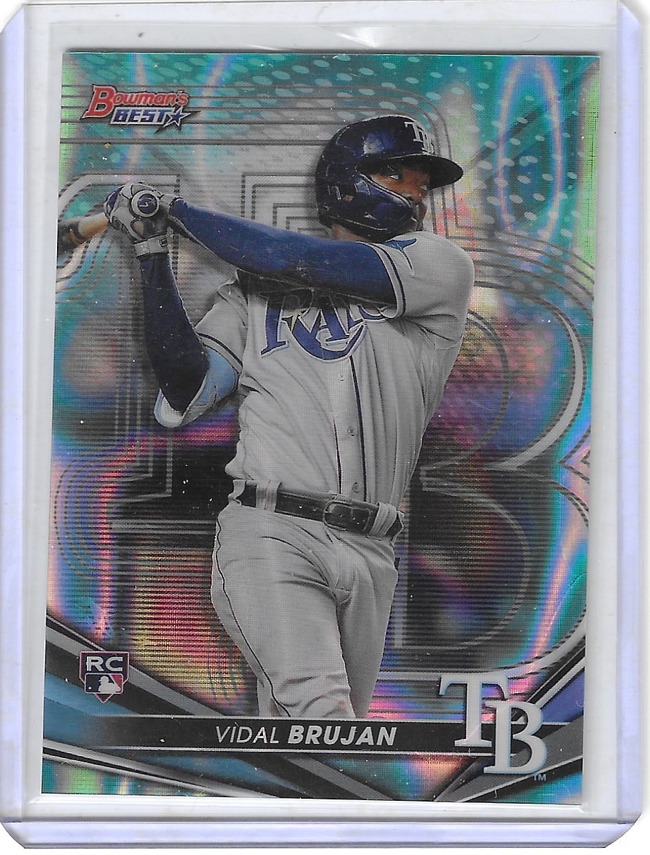 2022 Bowman's Best #55 Vidal Brujan Aqua Lava Refractor #/199