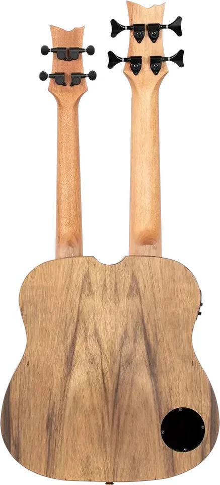 Custom Built Series Double Neck Tenor Acoustic-Electric Ukulele and Uke-Bass ... - Image 4 of 4