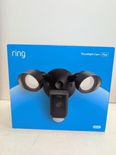 RING Floodlight Cam Wired Plus Outdoor 1080p HD Black - NEW SEALED
