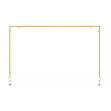 Adjustable over Table Rod Stand with Clamps 46-100 Length 29-55 Height Gold Meta