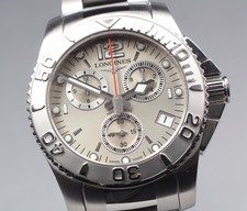 LONGINES HydroConquest L3.672.4 Silver 40mm Quartz Chronograph Men's Watch