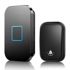 TriLine Self-Powered Wireless Doorbell,Waterproof Cordless Chime,No Need Battery