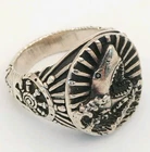 Men Ocean Wild Shark .925 Silver Ring, Nautical Fish Men Ring, Handmade Vintage